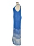 Lane Bryant 100% Polyester Chevron-herringbone Blue Casual Dress Size 22 - 24 Plus - photo 5