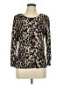Halogen Animal Print Brown Pullover Sweater Size L - photo 1
