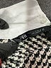 Zara Houndstooth White Long Sleeve Blouse Size S - photo 7