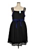 Torrid 100% Polyester Color Block Black Cocktail Dress Size 20 - photo 2