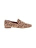 Lucky Brand 100% Leather Animal Print Tan Flats Size 8 1/2 - photo 1
