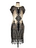 Weslee Rose Graphic Gray Cocktail Dress Size L - photo 1