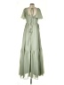Unbranded 100% Polyester Green Casual Dress Size 4 - photo 2