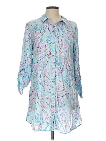 Lilly Pulitzer 3/4 Sleeve Button-Down Shirt (view 1)
