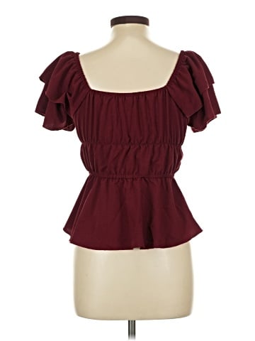 Shein Curve Short Sleeve Blouse (view 2)