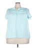 Talbots Teal Short Sleeve Blouse Size 22 - photo 1