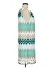 Tacera 100% Polyester Chevron-herringbone Teal Cocktail Dress Size M - photo 4