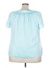 Talbots Teal Short Sleeve Blouse Size 22 - photo 2