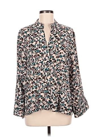 Mirth 3/4 Sleeve Silk Top (view 1)