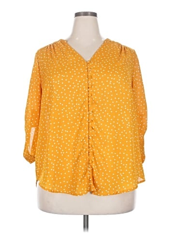 Torrid 3/4 Sleeve Blouse (view 1)