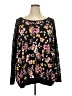 Torrid Floral Black Pullover Sweater Size 4X Plus (4) - photo 1