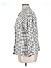 Max Studio Houndstooth Silver 3/4 Sleeve Blouse Size XL - photo 5