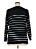 Old Navy Stripes Black Pullover Sweater Size 1X - photo 2
