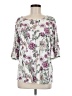 Pleione White 3/4 Sleeve Blouse Size M - photo 1