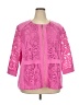 Draper's & Damon's 100% Polyester Pink 3/4 Sleeve Blouse Size 3X - photo 1