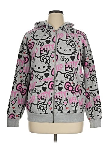 Hello Kitty Zip Up Hoodie (view 1)