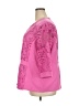Draper's & Damon's 100% Polyester Pink 3/4 Sleeve Blouse Size 3X - photo 5