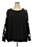 Shein Floral Black Sweatshirt Size 24 - 26 - photo 1