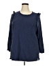 Old Navy 100% Cotton Blue 3/4 Sleeve Top Size 3X - photo 1