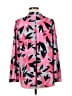 Nic + Zoe 100% Polyester Pink Long Sleeve Blouse Size M - photo 2