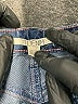 2.1 DENIM Chevron-herringbone Blue Jeans Size 26 waist - photo 7