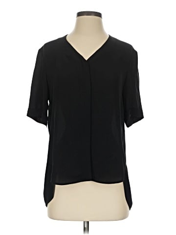 Theory Short Sleeve Silk Top (view 1)