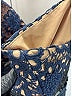Self-Portrait Paisley Brown Blue Cocktail Dress Size 6 - photo 8