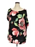 Luna Black Short Sleeve Blouse Size 3X - photo 1