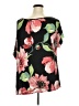 Luna Black Short Sleeve Blouse Size 3X - photo 2