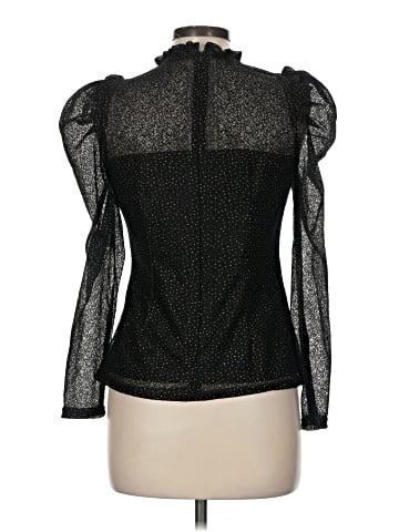 Aqua Long Sleeve Blouse (view 2)