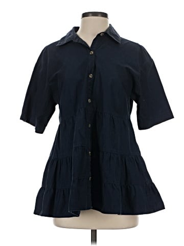 Porridge 3/4 Sleeve Button-Down Shirt (view 1)