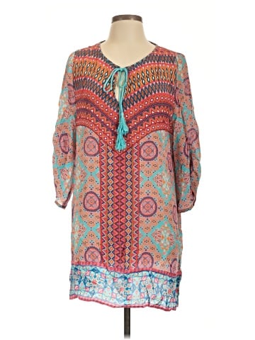 Tolani 3/4 Sleeve Silk Top (view 1)