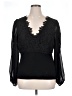 Boston Proper Black Long Sleeve Blouse Size XL - photo 1