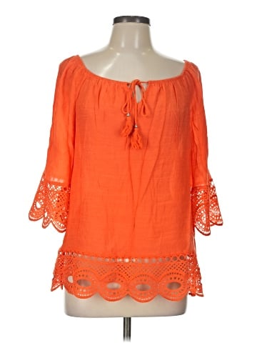 Unique Spectrum 3/4 Sleeve Blouse (view 1)