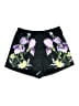 Express 100% Polyester Floral Black Shorts Size L - photo 1