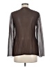 Assorted Brands 100% Silk Brown Long Sleeve Silk Top Size M - photo 2