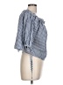 Elodie 100% Cotton Blue 3/4 Sleeve Blouse Size L - photo 4