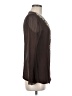 Assorted Brands 100% Silk Brown Long Sleeve Silk Top Size M - photo 4