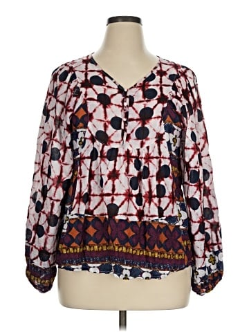 Solitaire 3/4 Sleeve Blouse (view 1)