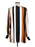 Venus 100% Polyester Color Block Brown Long Sleeve Blouse Size 8 - photo 2