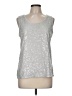 Laura Ashley 100% Polyester Silver Sleeveless Top Size M - photo 1