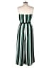 Soprano 100% Polyester Stripes Green Jumpsuit Size L - photo 2