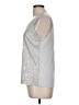 Laura Ashley 100% Polyester Silver Sleeveless Top Size M - photo 5