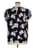 Ann Taylor 100% Polyester Black Short Sleeve Blouse Size XL - photo 2