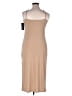 Bebe Solid Tan Cocktail Dress Size XL - photo 2