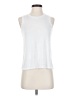 Halogen White Sleeveless T-Shirt Size XS - photo 1