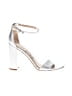 Sam Edelman 100% Leather Metallic Silver Sandals Size 8 1/2 - photo 1