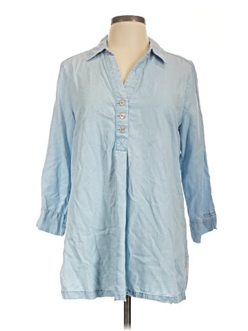 Hope & Harlow 3/4 Sleeve Button-Down Shirt (view 1)