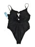 Cupshe Solid Black One Piece Swimsuit Size M - photo 2