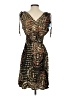 Cupshe Paisley Brown Cocktail Dress Size 3 - photo 2